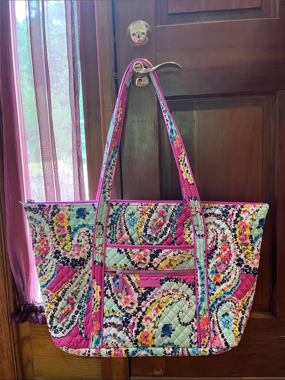 Vera Bradley Miller Tote Bag in Wildflower Paisley